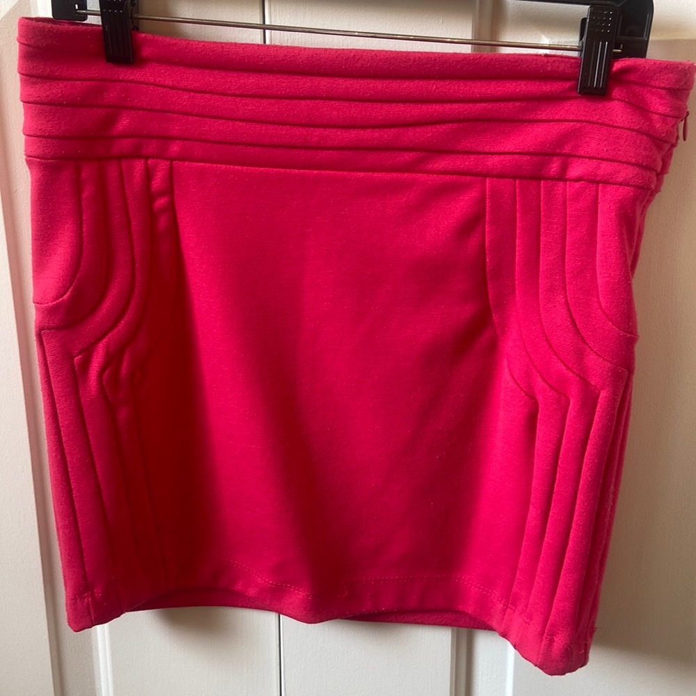 Hot pink cotton skirt